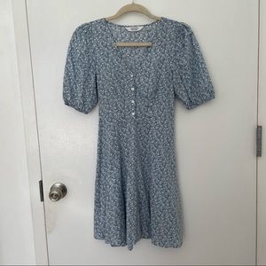 & other stories blue floral dress